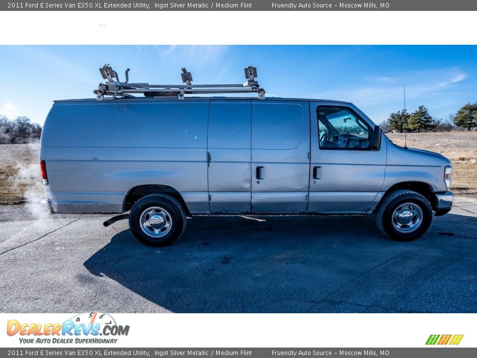 2011 Ford E Series Van E350 XL Extended Utility Ingot Silver Metallic / Medium Flint Photo #3