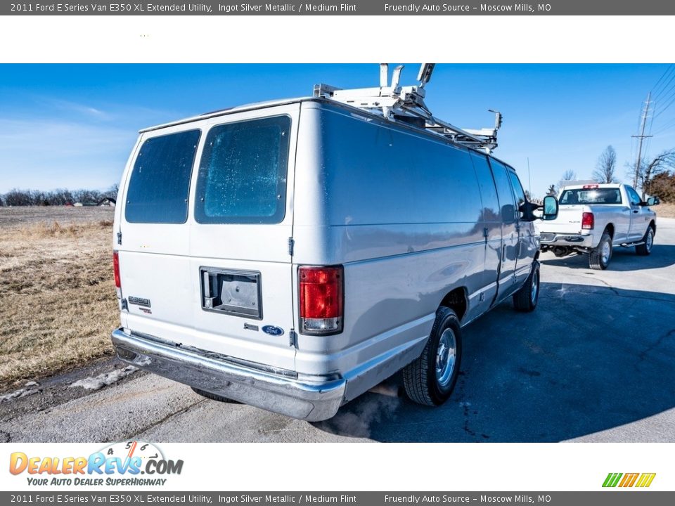 2011 Ford E Series Van E350 XL Extended Utility Ingot Silver Metallic / Medium Flint Photo #4