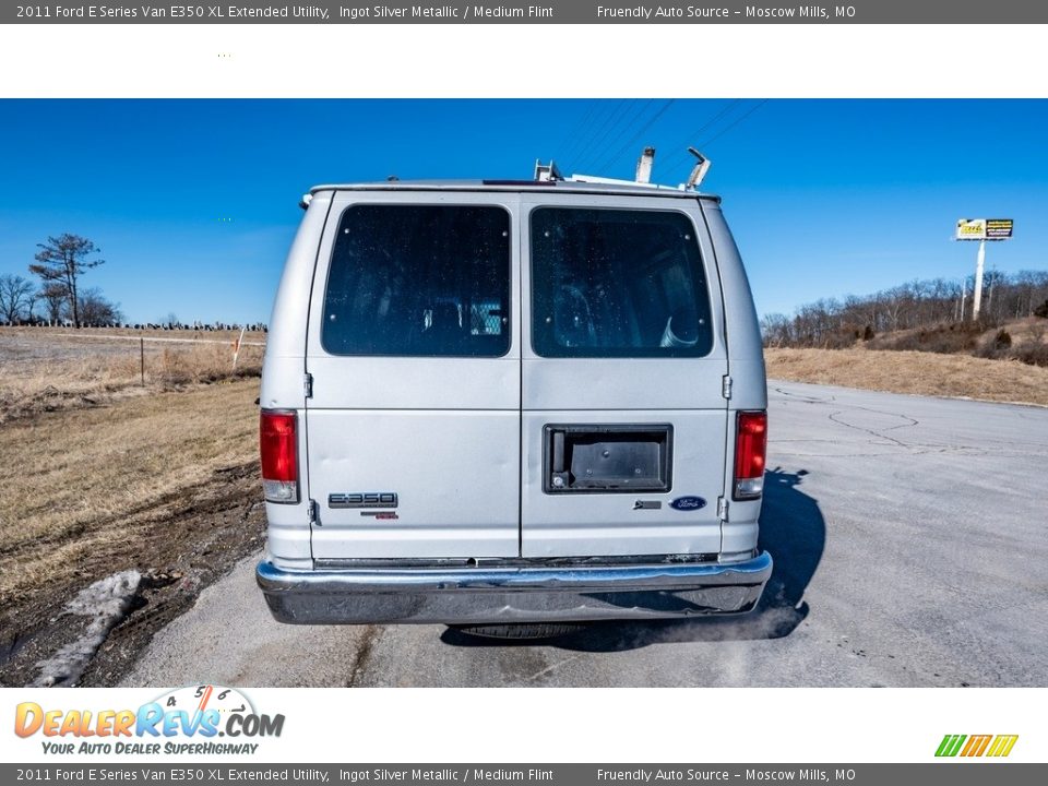 2011 Ford E Series Van E350 XL Extended Utility Ingot Silver Metallic / Medium Flint Photo #5