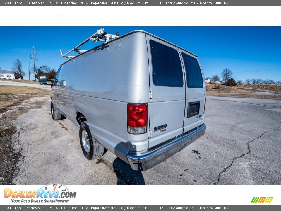 2011 Ford E Series Van E350 XL Extended Utility Ingot Silver Metallic / Medium Flint Photo #6