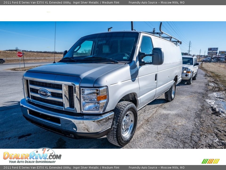 2011 Ford E Series Van E350 XL Extended Utility Ingot Silver Metallic / Medium Flint Photo #8