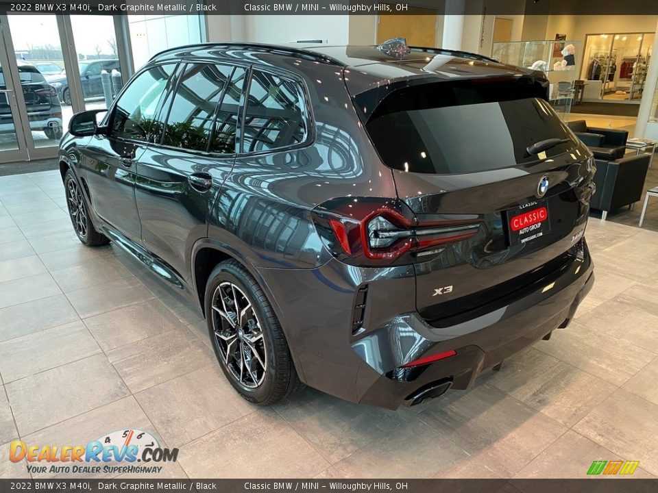 2022 BMW X3 M40i Dark Graphite Metallic / Black Photo #2