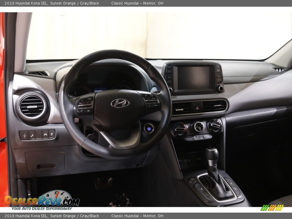 2019 Hyundai Kona SEL Sunset Orange / Gray/Black Photo #6
