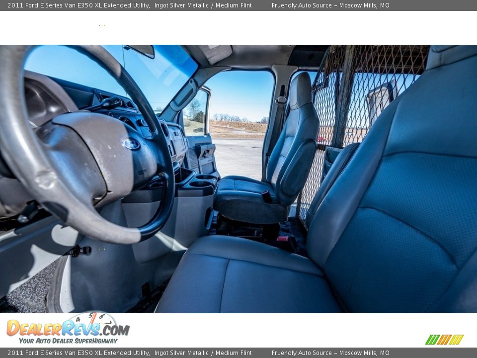 2011 Ford E Series Van E350 XL Extended Utility Ingot Silver Metallic / Medium Flint Photo #18