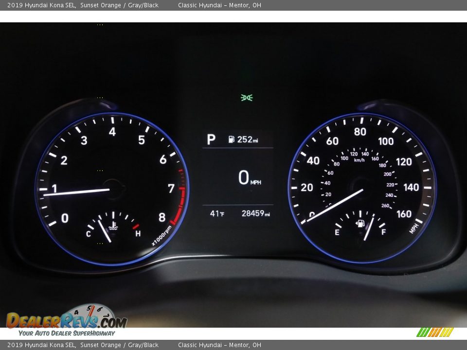 2019 Hyundai Kona SEL Gauges Photo #8