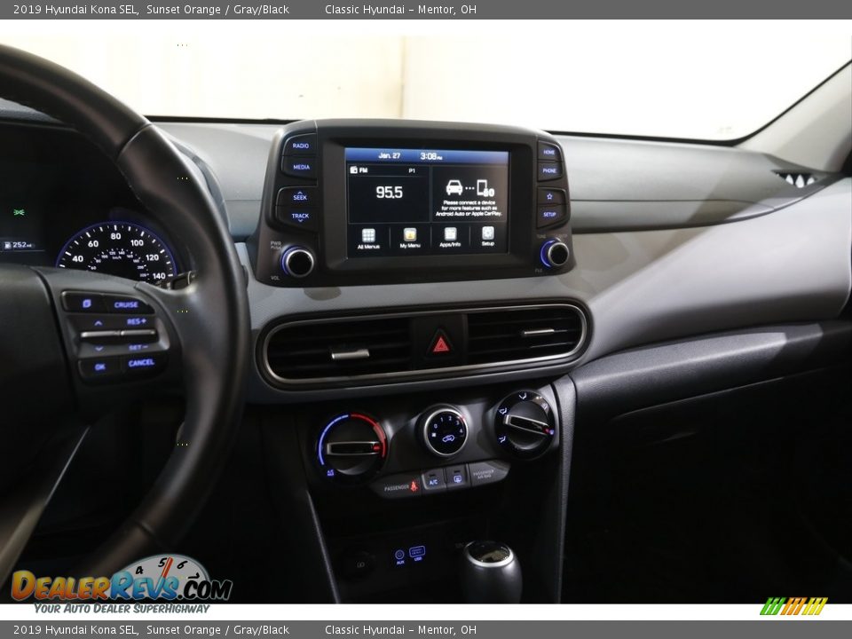 2019 Hyundai Kona SEL Sunset Orange / Gray/Black Photo #9