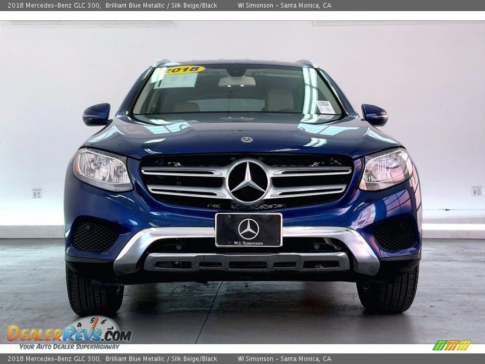 2018 Mercedes-Benz GLC 300 Brilliant Blue Metallic / Silk Beige/Black Photo #2