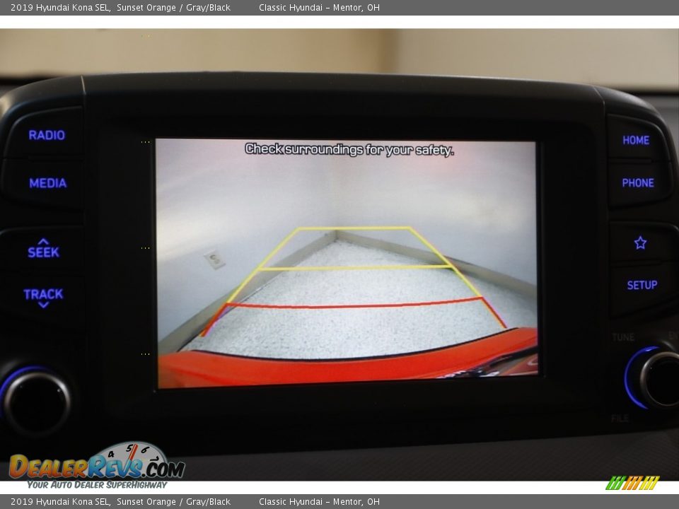 2019 Hyundai Kona SEL Sunset Orange / Gray/Black Photo #11