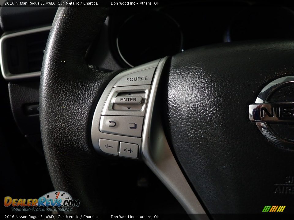 2016 Nissan Rogue SL AWD Gun Metallic / Charcoal Photo #33