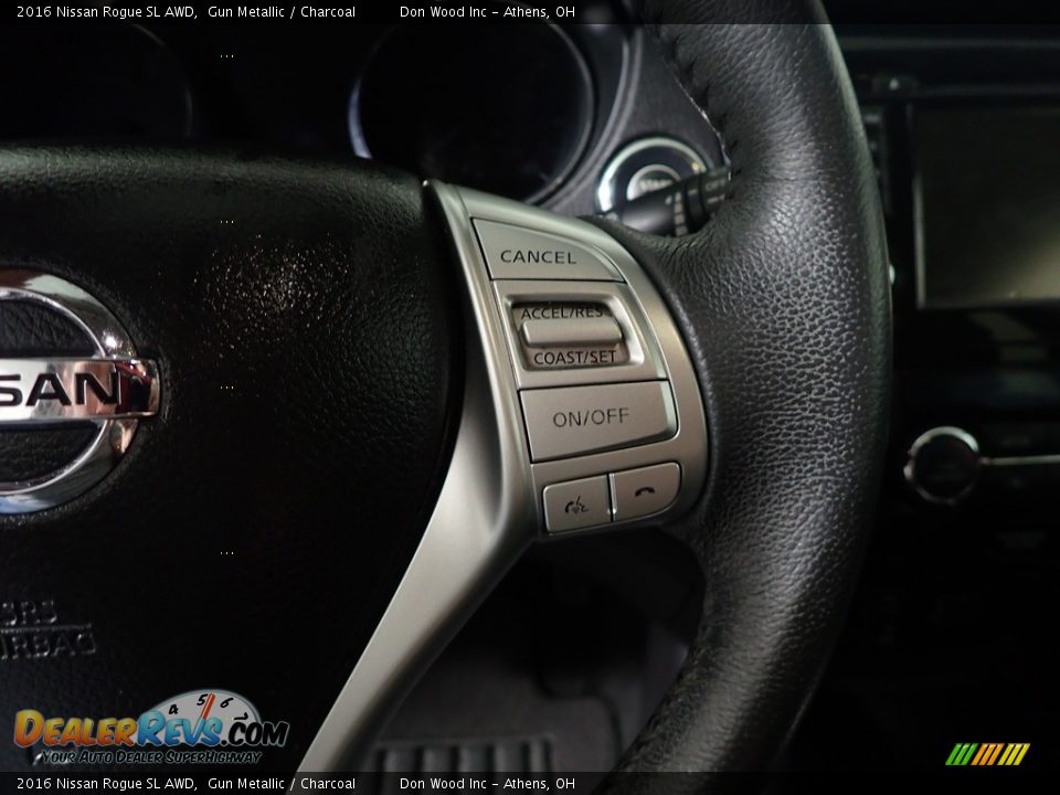 2016 Nissan Rogue SL AWD Gun Metallic / Charcoal Photo #34
