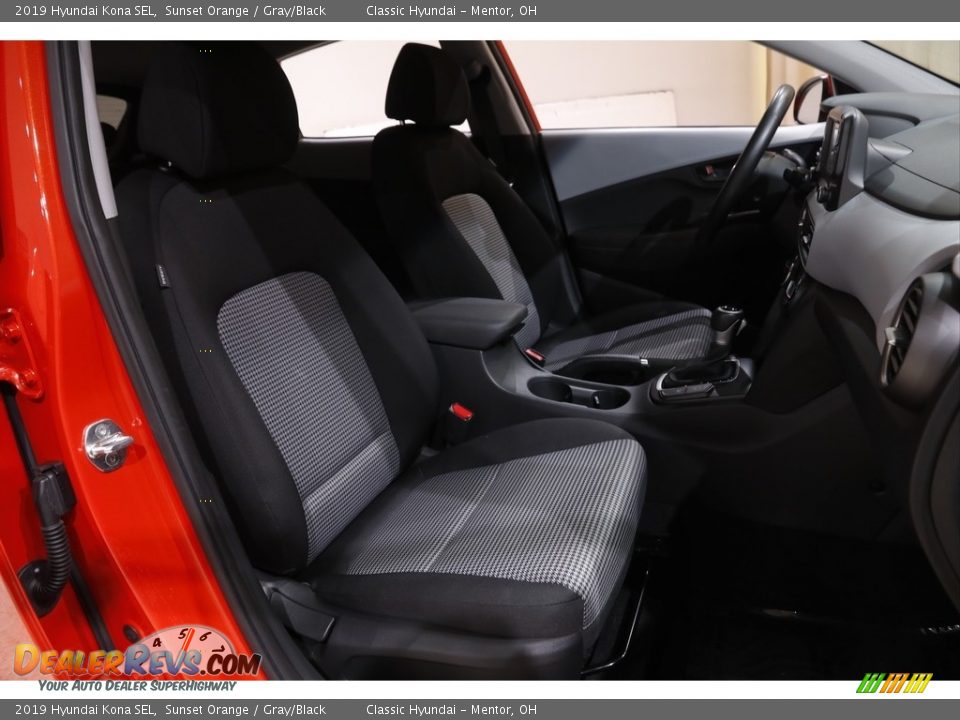 2019 Hyundai Kona SEL Sunset Orange / Gray/Black Photo #14