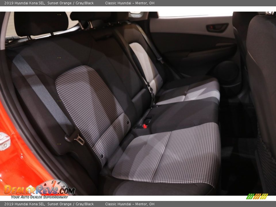 2019 Hyundai Kona SEL Sunset Orange / Gray/Black Photo #15