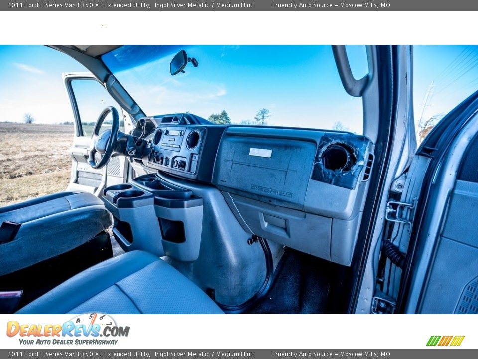 2011 Ford E Series Van E350 XL Extended Utility Ingot Silver Metallic / Medium Flint Photo #24