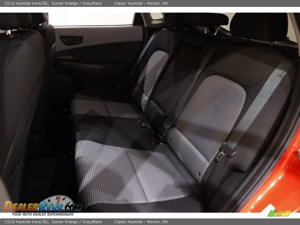 2019 Hyundai Kona SEL Sunset Orange / Gray/Black Photo #16
