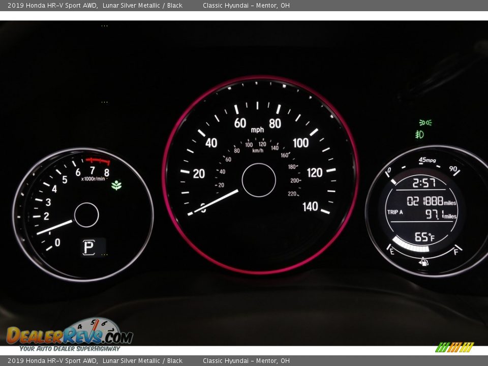 2019 Honda HR-V Sport AWD Lunar Silver Metallic / Black Photo #8