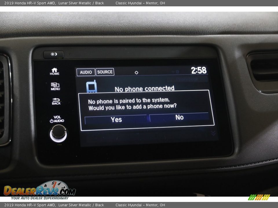 2019 Honda HR-V Sport AWD Lunar Silver Metallic / Black Photo #11