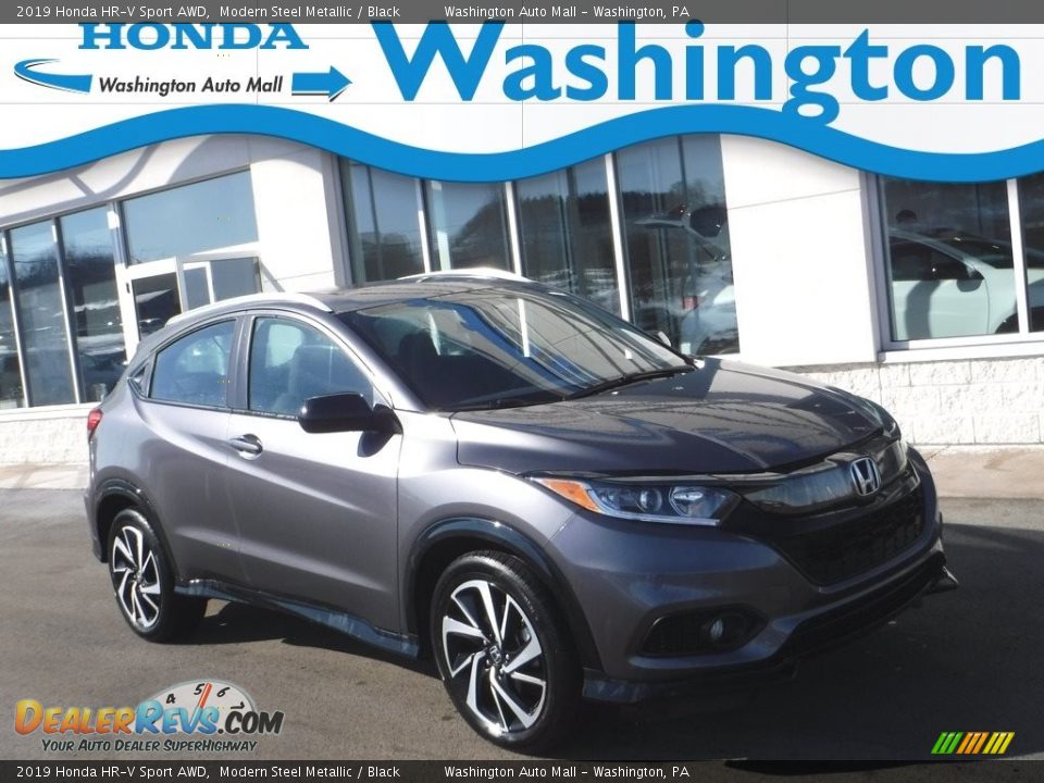 2019 Honda HR-V Sport AWD Modern Steel Metallic / Black Photo #1