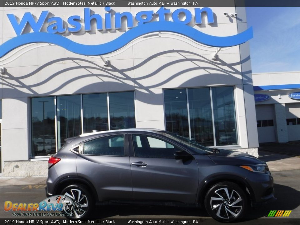 2019 Honda HR-V Sport AWD Modern Steel Metallic / Black Photo #2