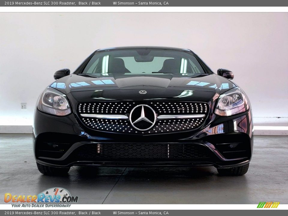 2019 Mercedes-Benz SLC 300 Roadster Black / Black Photo #2