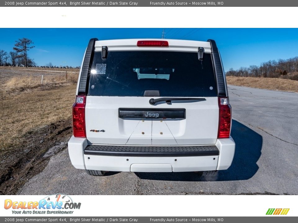 2008 Jeep Commander Sport 4x4 Bright Silver Metallic / Dark Slate Gray Photo #5