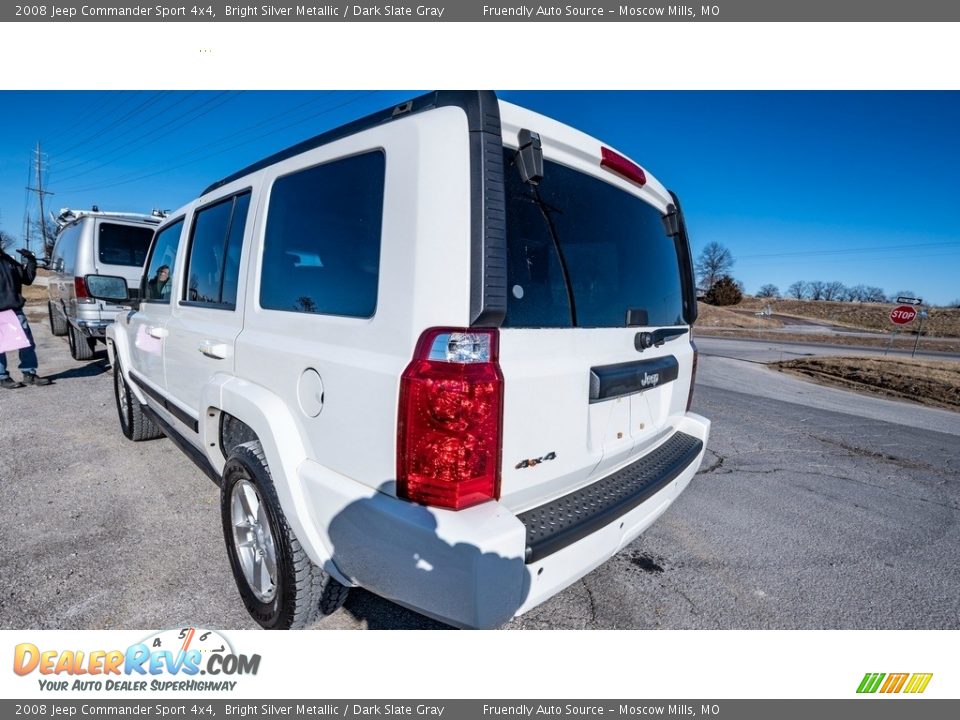 2008 Jeep Commander Sport 4x4 Bright Silver Metallic / Dark Slate Gray Photo #6