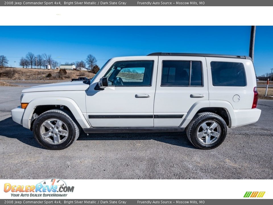 2008 Jeep Commander Sport 4x4 Bright Silver Metallic / Dark Slate Gray Photo #7