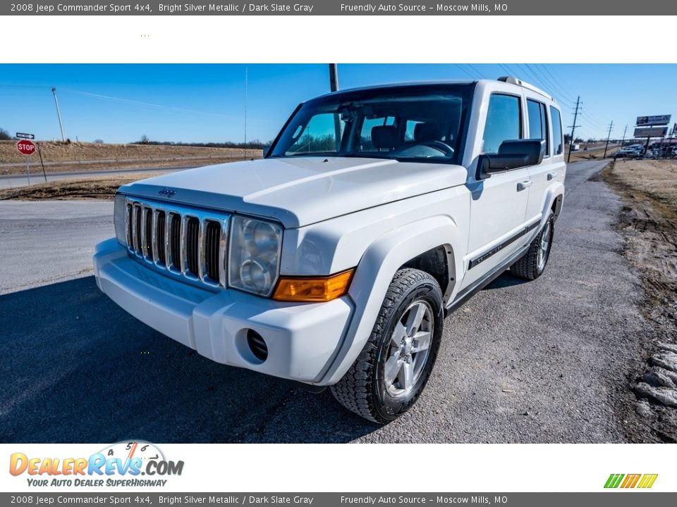 2008 Jeep Commander Sport 4x4 Bright Silver Metallic / Dark Slate Gray Photo #8