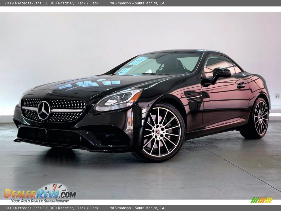 2019 Mercedes-Benz SLC 300 Roadster Black / Black Photo #10