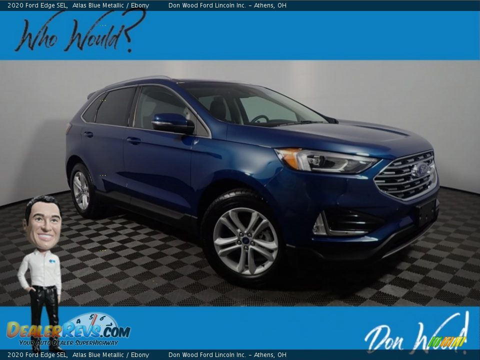 2020 Ford Edge SEL Atlas Blue Metallic / Ebony Photo #1