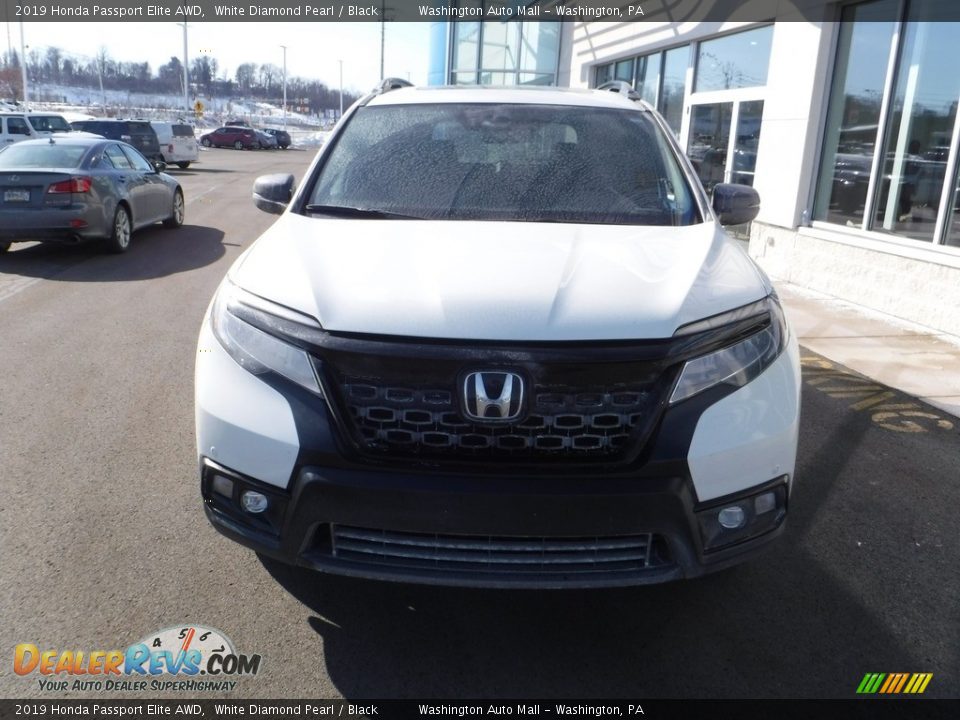 2019 Honda Passport Elite AWD White Diamond Pearl / Black Photo #5