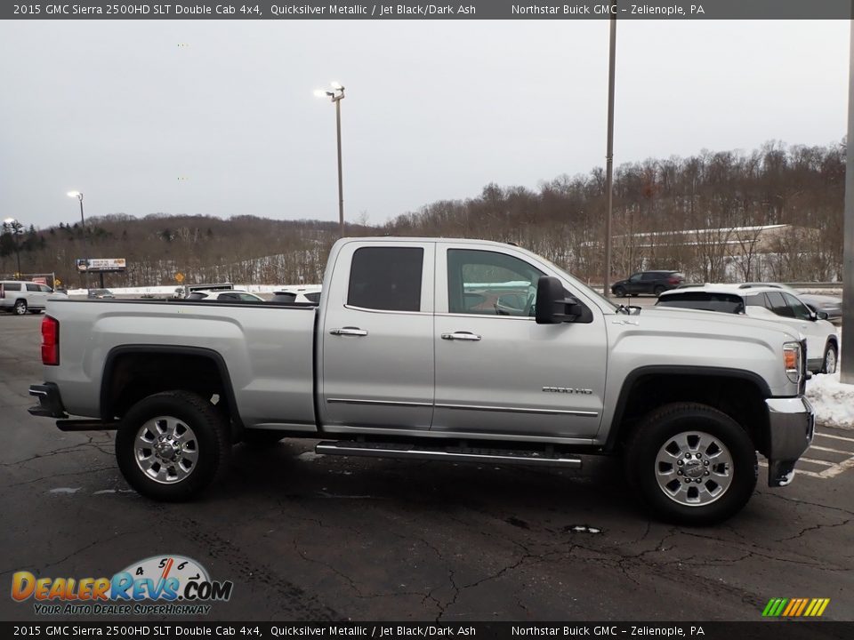 Quicksilver Metallic 2015 GMC Sierra 2500HD SLT Double Cab 4x4 Photo #5