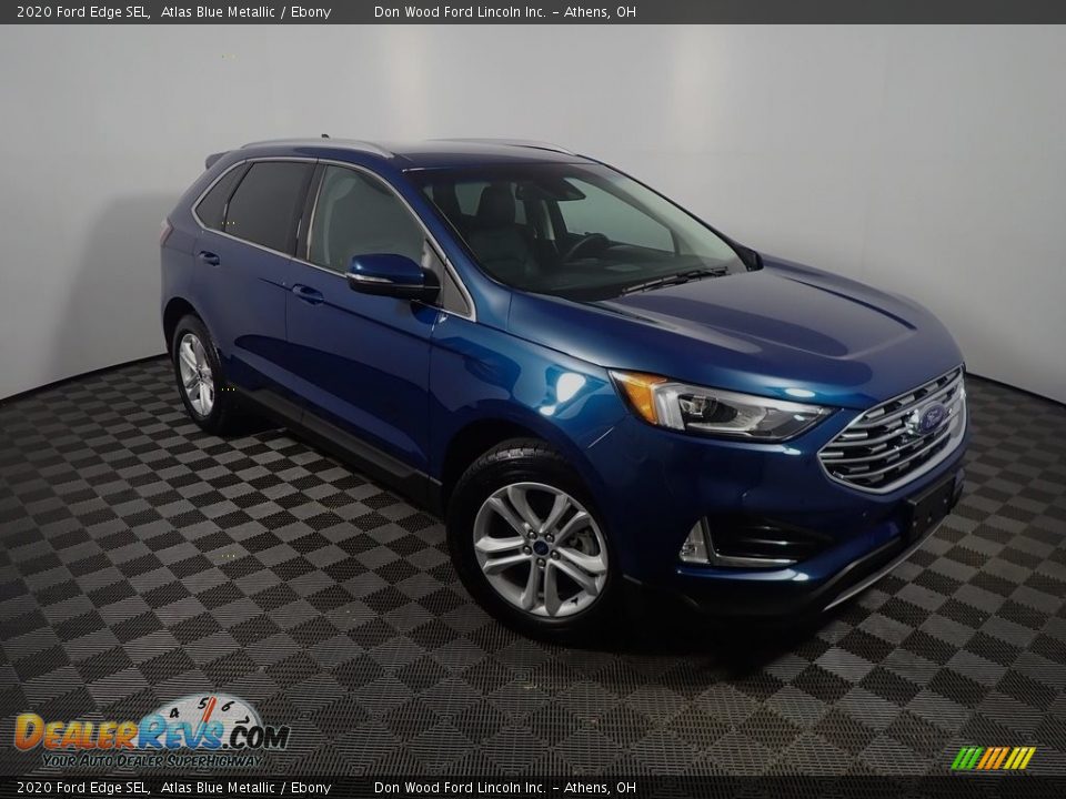 2020 Ford Edge SEL Atlas Blue Metallic / Ebony Photo #3