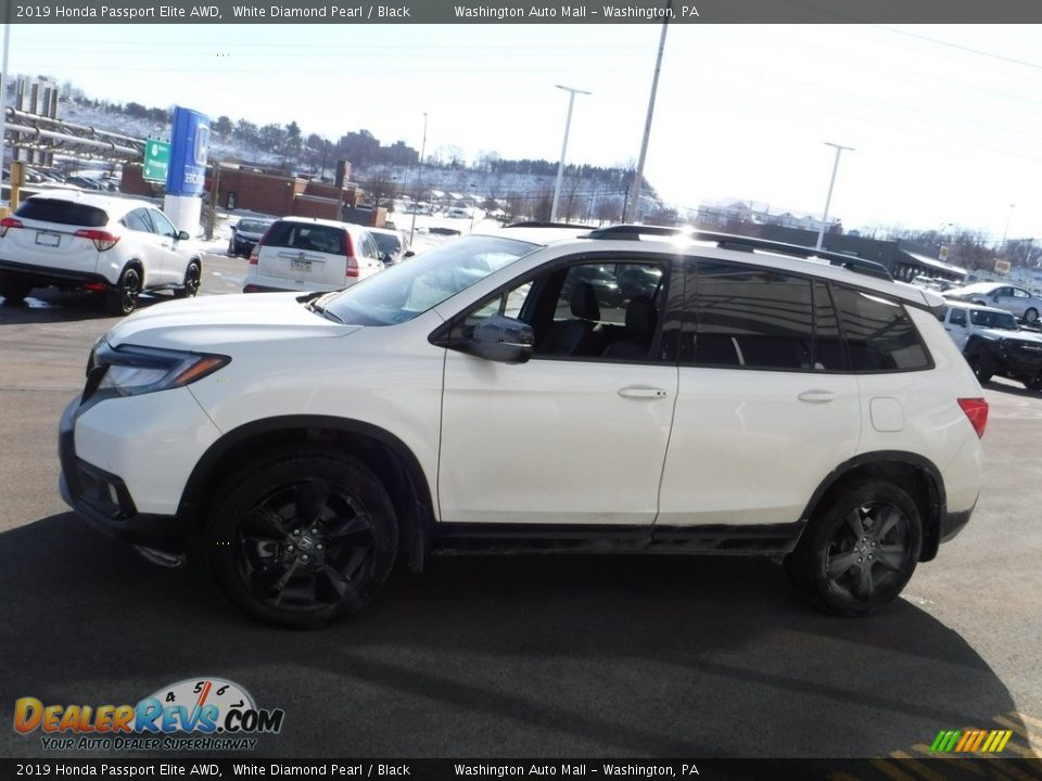 2019 Honda Passport Elite AWD White Diamond Pearl / Black Photo #7