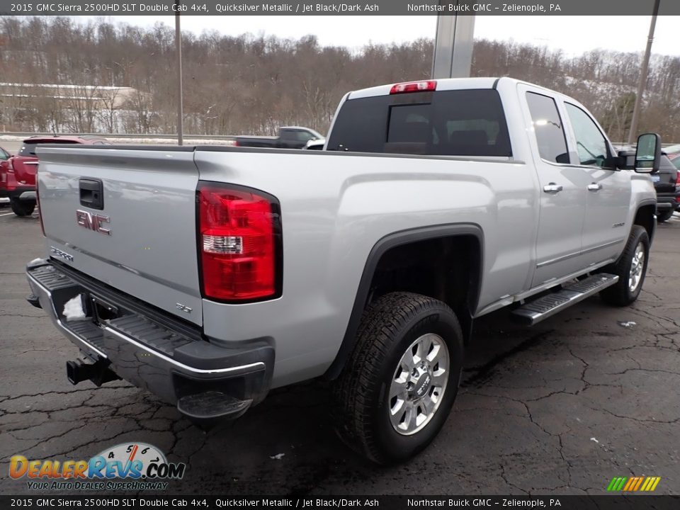 Quicksilver Metallic 2015 GMC Sierra 2500HD SLT Double Cab 4x4 Photo #8