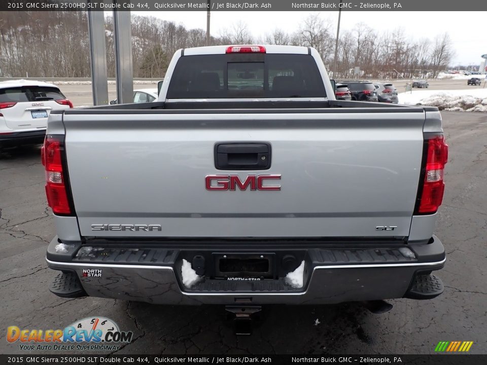 Quicksilver Metallic 2015 GMC Sierra 2500HD SLT Double Cab 4x4 Photo #9