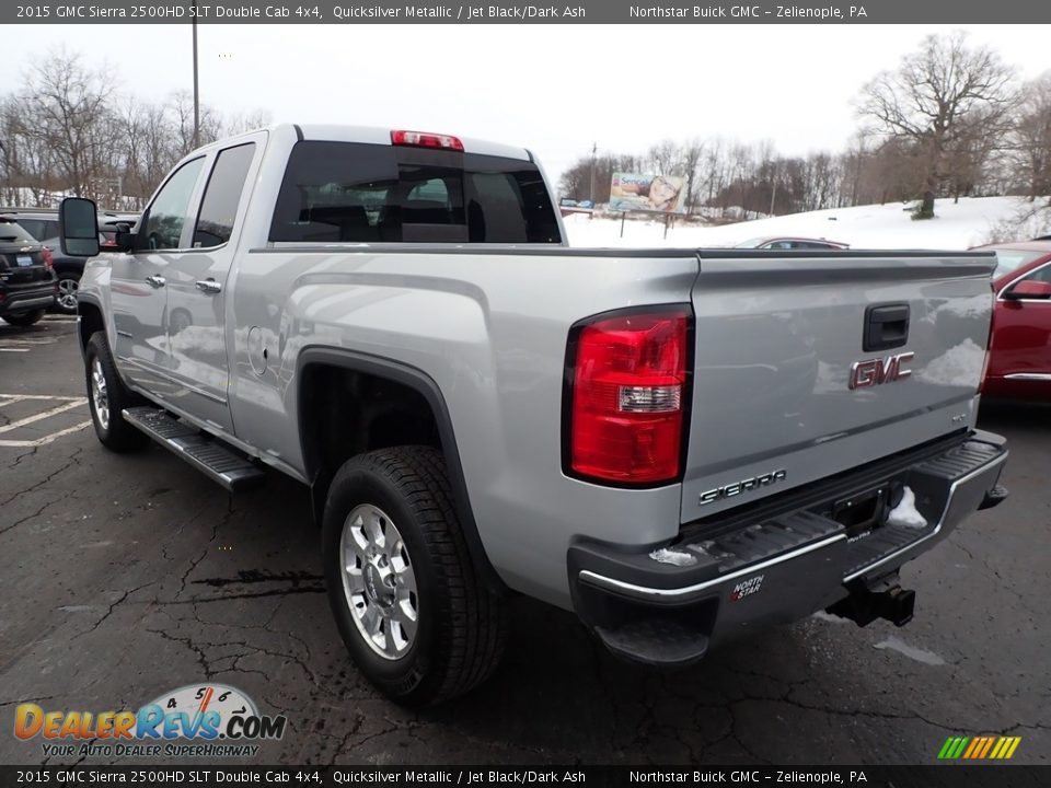 Quicksilver Metallic 2015 GMC Sierra 2500HD SLT Double Cab 4x4 Photo #10