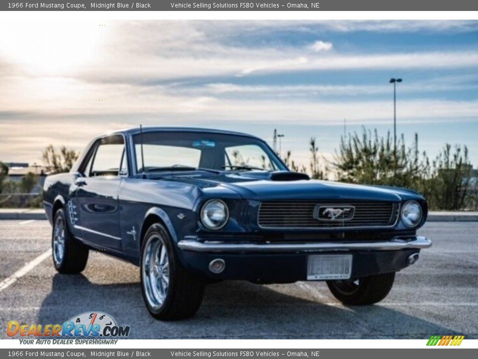 1966 Ford Mustang Coupe Midnight Blue / Black Photo #1
