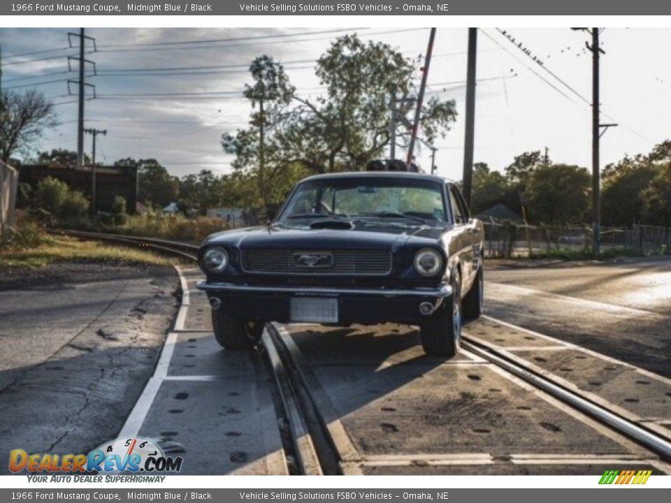 1966 Ford Mustang Coupe Midnight Blue / Black Photo #2