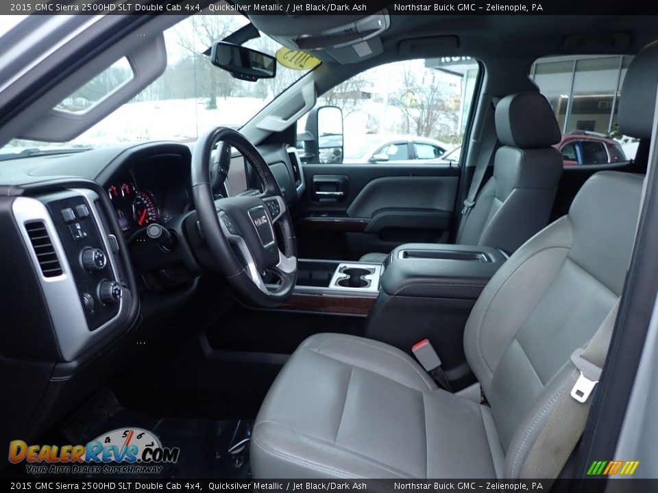 Front Seat of 2015 GMC Sierra 2500HD SLT Double Cab 4x4 Photo #15