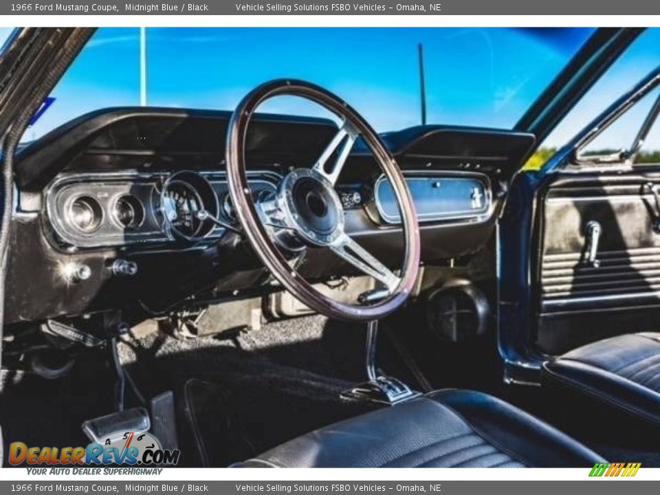 1966 Ford Mustang Coupe Midnight Blue / Black Photo #4