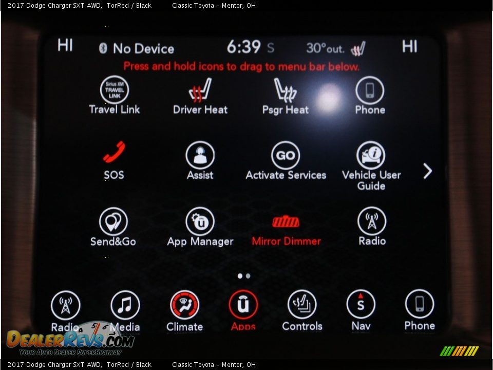 2017 Dodge Charger SXT AWD TorRed / Black Photo #14