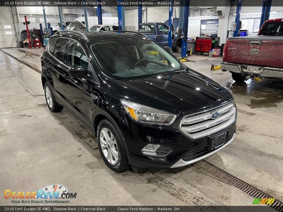 2018 Ford Escape SE 4WD Shadow Black / Charcoal Black Photo #3