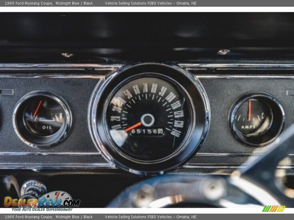 1966 Ford Mustang Coupe Midnight Blue / Black Photo #7