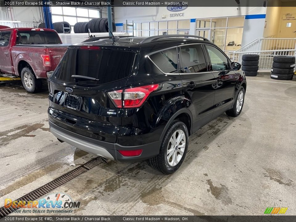 2018 Ford Escape SE 4WD Shadow Black / Charcoal Black Photo #5