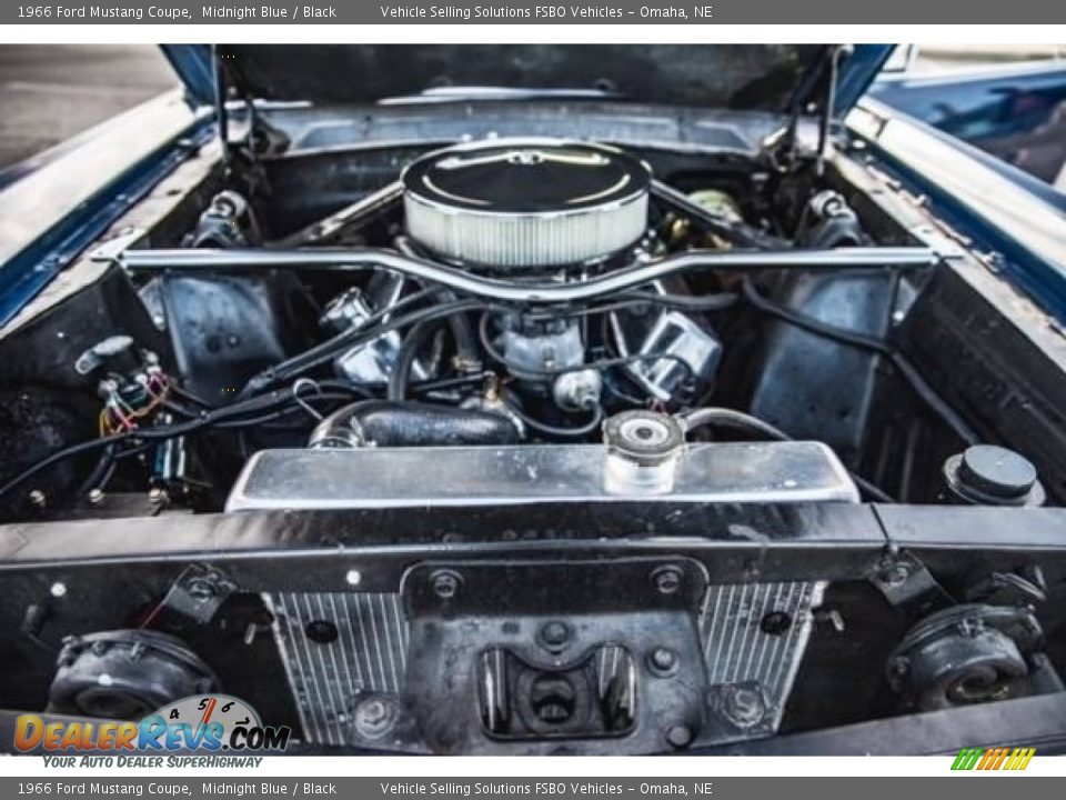 1966 Ford Mustang Coupe Midnight Blue / Black Photo #9