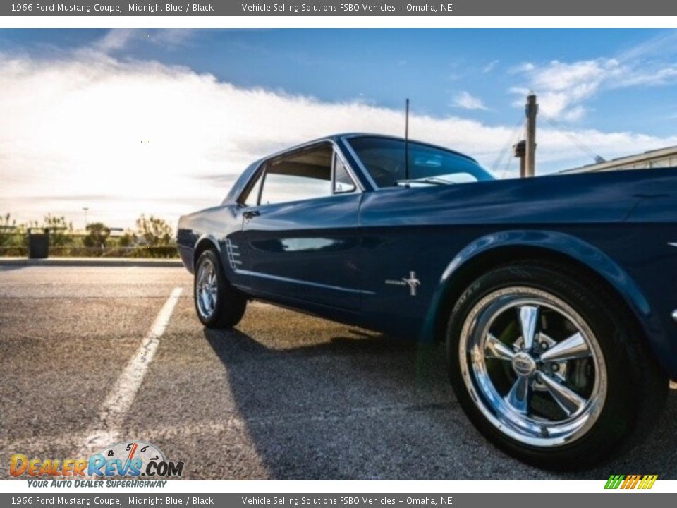1966 Ford Mustang Coupe Midnight Blue / Black Photo #11