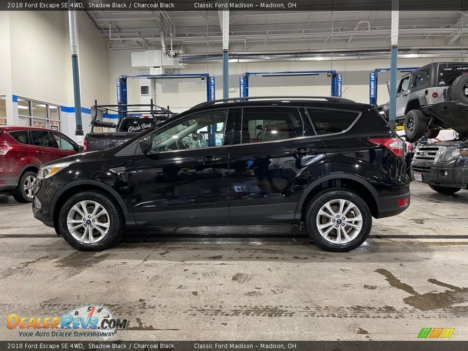 2018 Ford Escape SE 4WD Shadow Black / Charcoal Black Photo #8