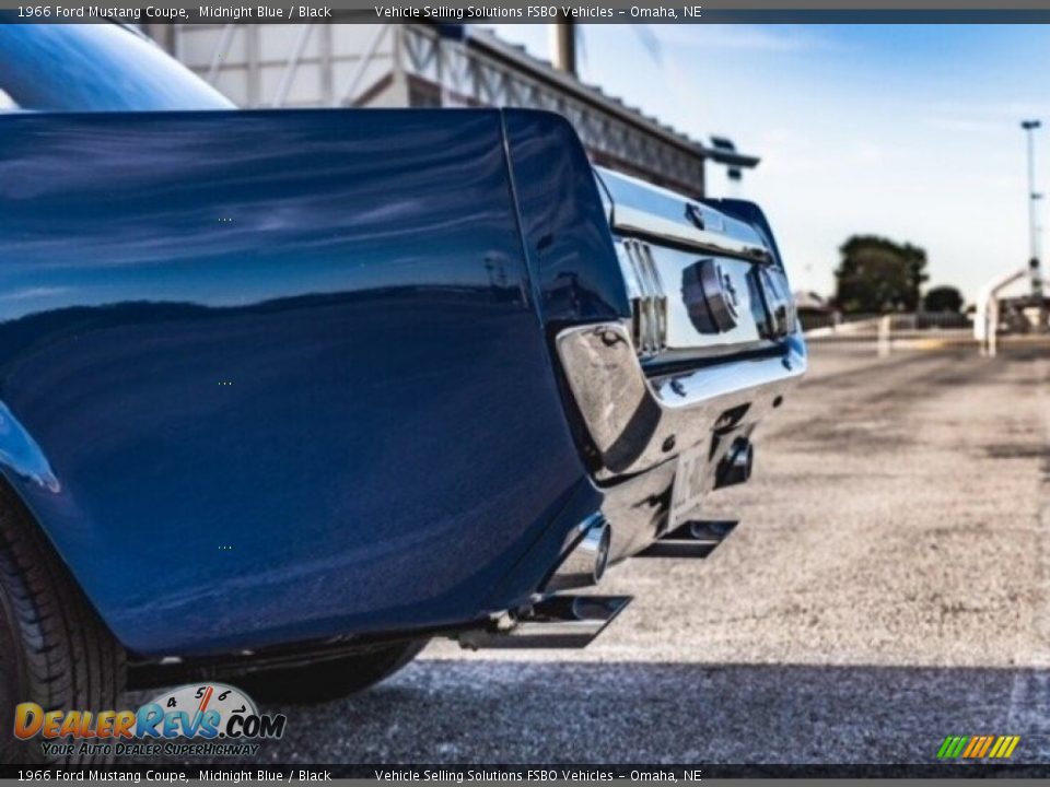 1966 Ford Mustang Coupe Midnight Blue / Black Photo #13