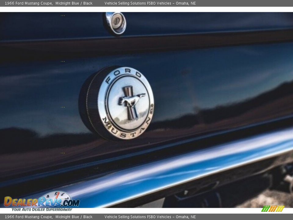 1966 Ford Mustang Coupe Midnight Blue / Black Photo #14