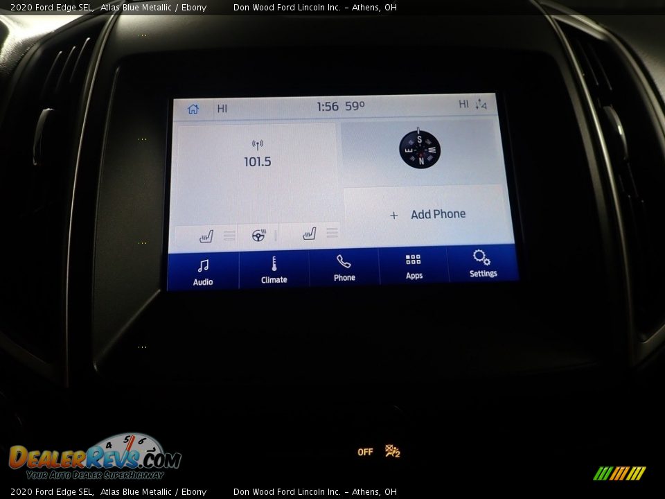 2020 Ford Edge SEL Atlas Blue Metallic / Ebony Photo #28